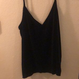 Velvet black tank